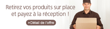 Retirez sur place et payez &agrave; la r&eacute;ception