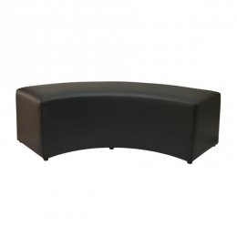 Location Banquette Noire Quart de Rond 