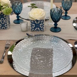 Location Dessous Assiette Cristal 33cm 