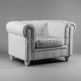 Location Fauteuil Chesterfield blanc