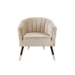 Location Fauteuil Kanao Velours Beige