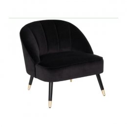 Location Fauteuil Kanao Velours Noir