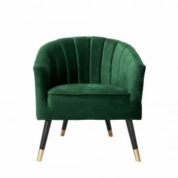 Location Fauteuil Kanao Velours Vert