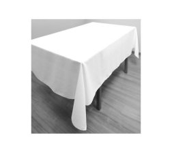 Location Nappe Rectangulaire Blanche 160 x 300 cm