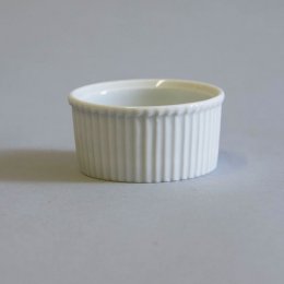 Location Petit Ramequin rond blanc stri� 8cl
