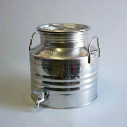 Location Pot Inox avec Robinet 15 L + Support