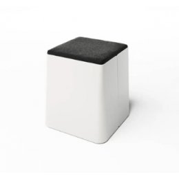 Location Pouf Brix Blanc 