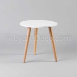 Location Table Basse Scandi Blanche