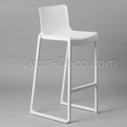 Location Tabouret Kasar Blanc avec Dossier