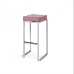 Location Tabouret Kubo Blanc Assise Rose