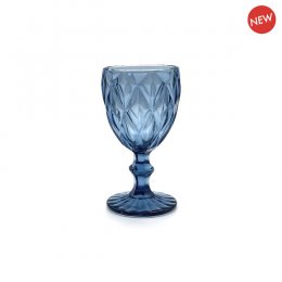 Location Verre  Pied Diamant Bleu 21cl