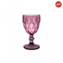 Location Verre  Pied Diamant Rose 21 cl