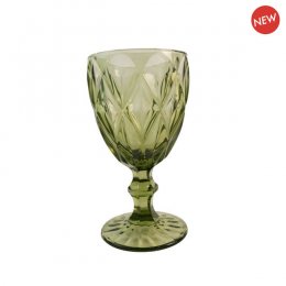 Location Verre  Pied Diamant Vert 21cl