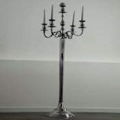  Location Candelabre Argent 1M50