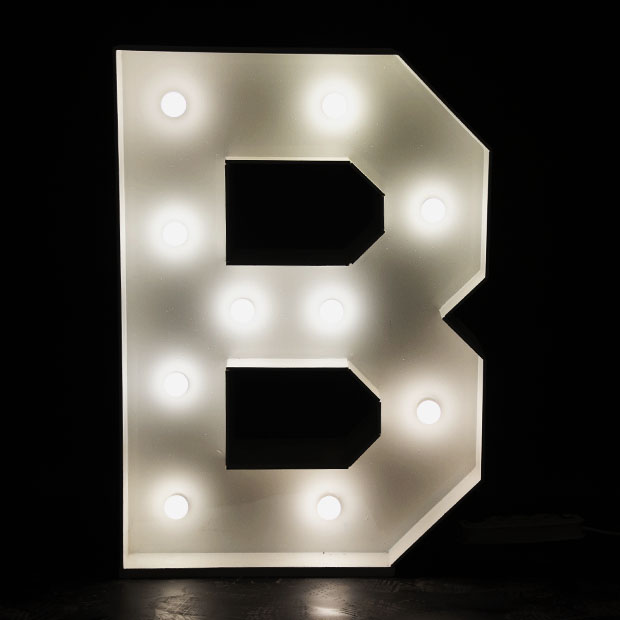 Lettre Lumineuse B