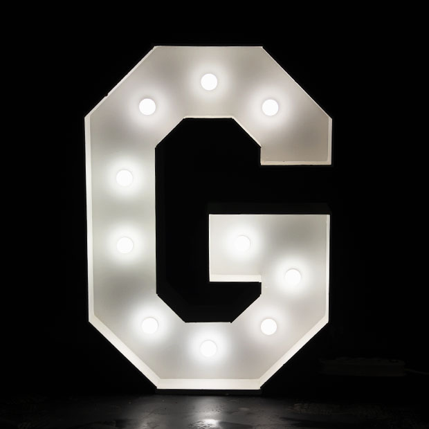 Location Lettres Lumineux Led - Lettres Géantes Lumineuses H:1M et