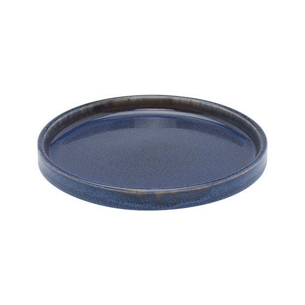 Location Assiette a Pain Bleue en Grès 14cm