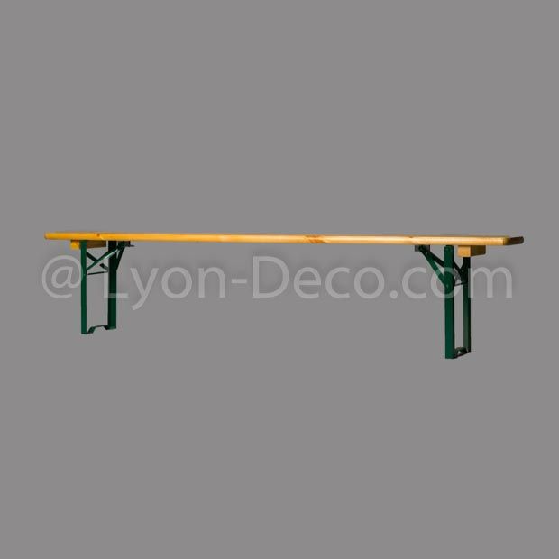 Location banc en bois pliable