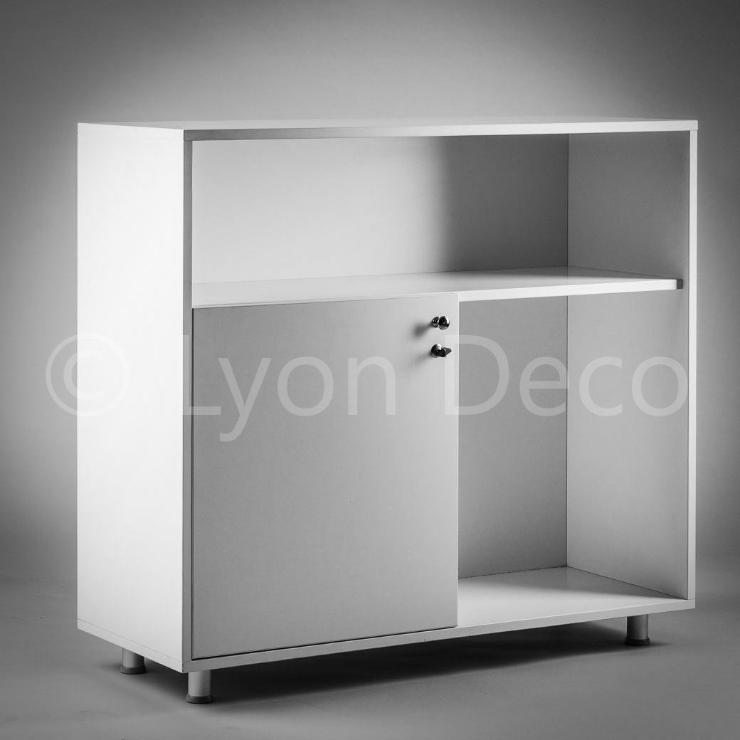 Location comptoir d'accueil blanc