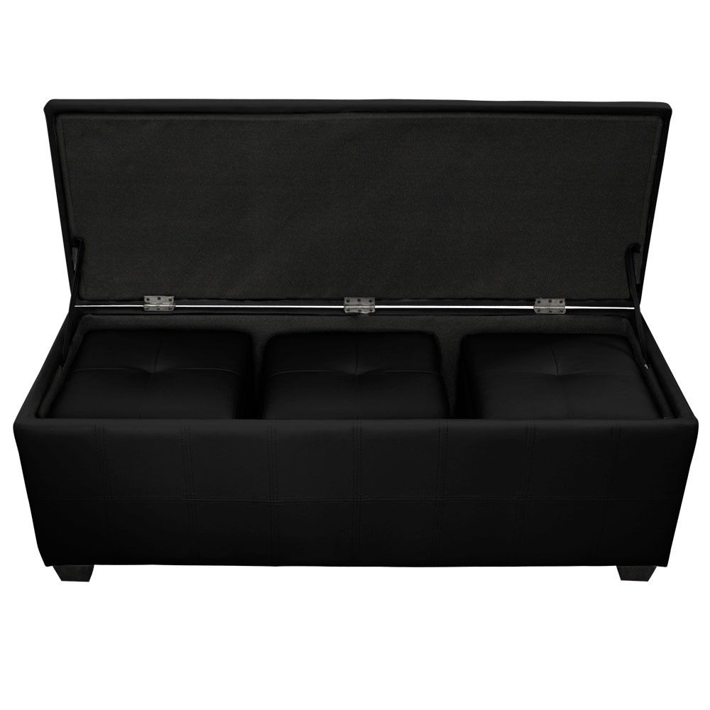banquette coffre noire