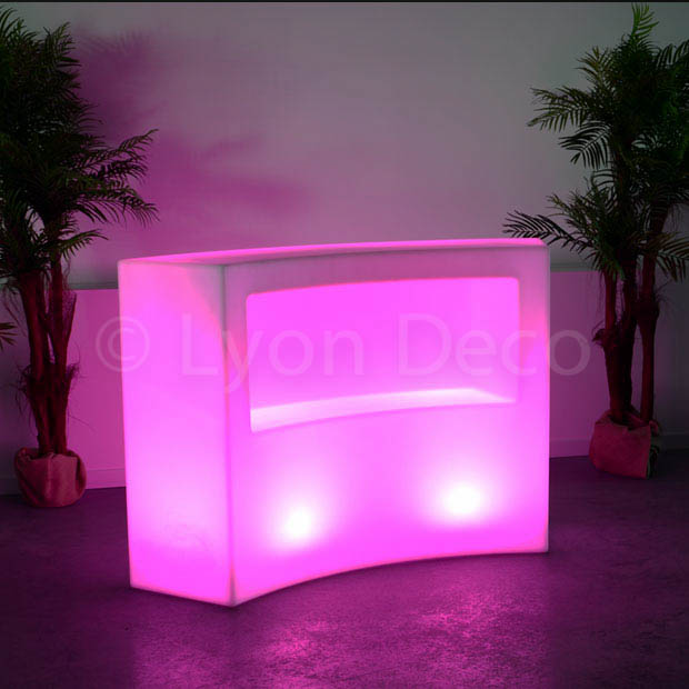 Location Bar Lumineux 7 couleurs - Alimentation batterie -Comptoir LED