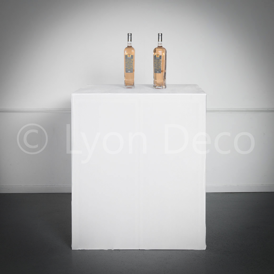 Location buffet carré blanc design