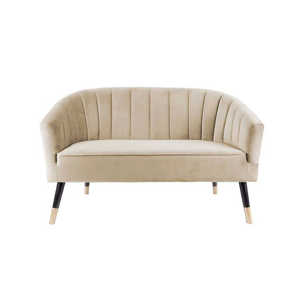 location canapé velours Beige