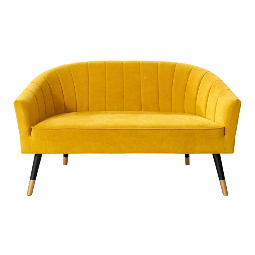 location canap� velours jaune