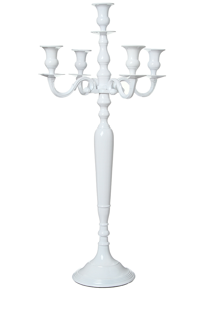 Chandelier blanc H 75cm