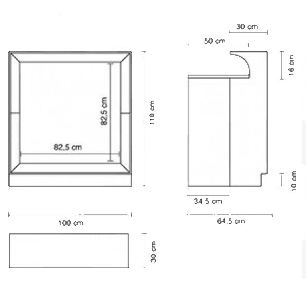 Location Banque Accueil Design Blanche