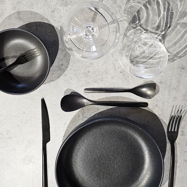 Location Couteau de Table Noir Vintage