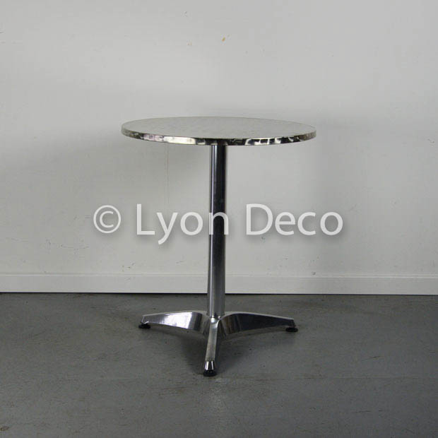 Location guéridon Inox Rond