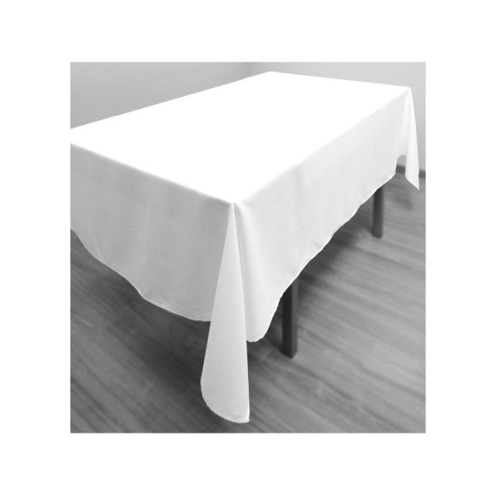 Location Nappe Rectangulaire Blanche 160 x 300cm pour Table 183 x 76cm