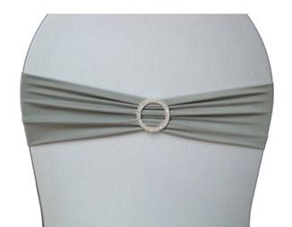 Noeud de chaise lycra argent