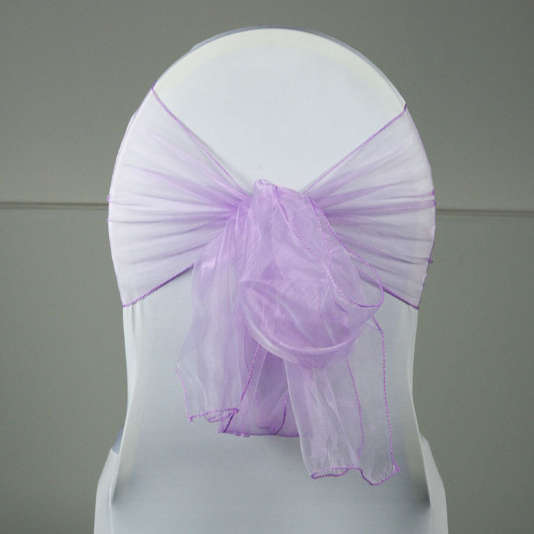 Noeud de chaise organza parme