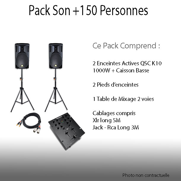 Pack son + 150 personnes