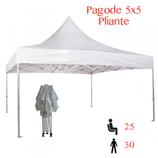 Location Pagode Pliante 5 X 5 