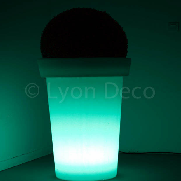 Pot de fleur lumineux H90cm