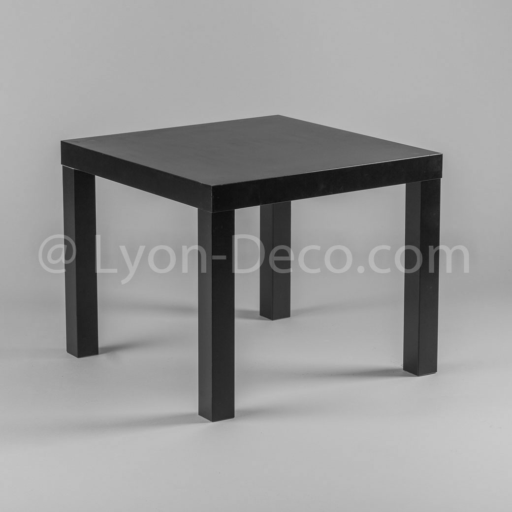 Table basse carrée noire