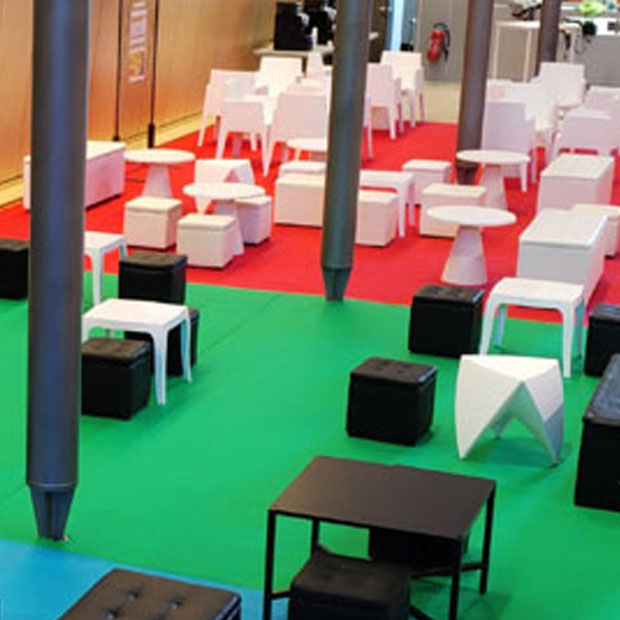 Location Table Basee Slate blanche