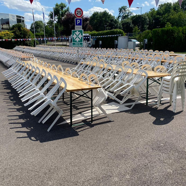 Table Kermesse + Chaise Miami