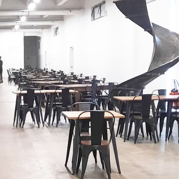 Table Lix Noire Plateau Bois