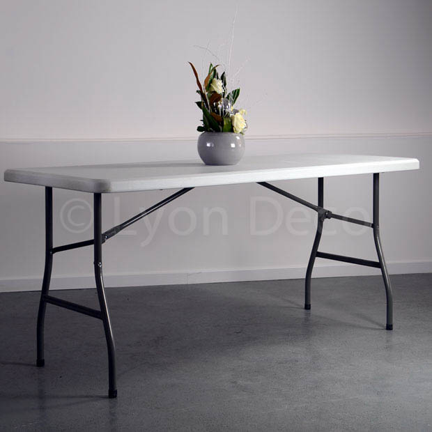 Location table rectangulaire 240 x 76 cm 10 personnes