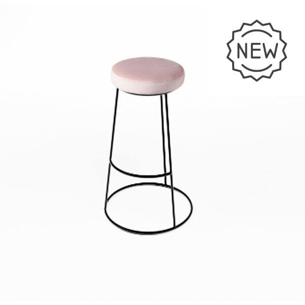 Location Tabouret Circé Assise Rose