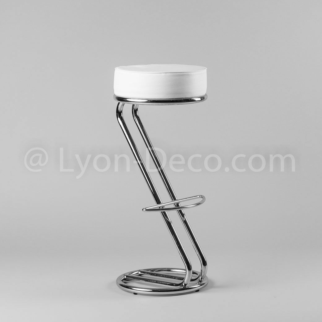 Tabouret de bar blanc design pour soirée chic Location de matériel