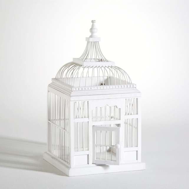 Lyon Deco : Location Urne Cage Oiseau Blanche pour tous vos vnements