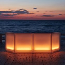 Bar / Comptoir Design Blanc Oscar 
