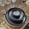 Location Assiette Calotte Noire Anna 22cm