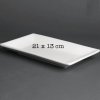 Location Assiette Rectangulaire Blanche