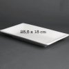 Location Assiette Rectangulaire Blanche